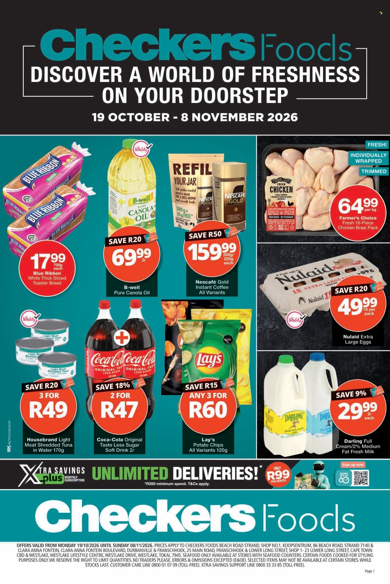 Checkers specials - 19/10/2026 - 08/11/2026. Page 1