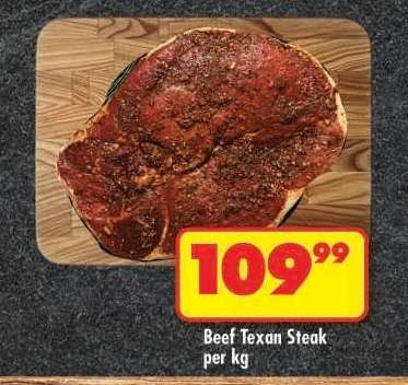 BEEF TEXAN STEAK per kg