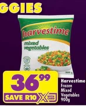 HARVESTIME FROZEN MIXED VEGETABLES 900g