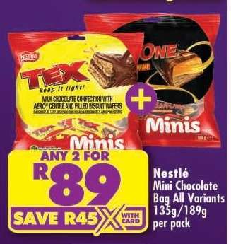Nestlé Mini Chocolate Bag All Variants 135g/189g