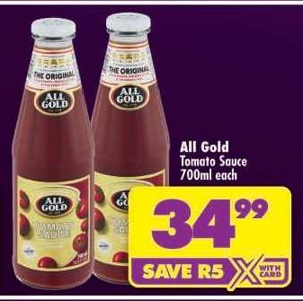 All Gold Tomato Sauce-700ml