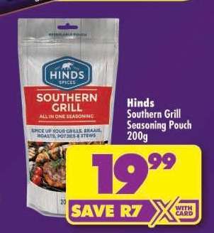 Hinds Southern Grill Seasoning Pouch 200g