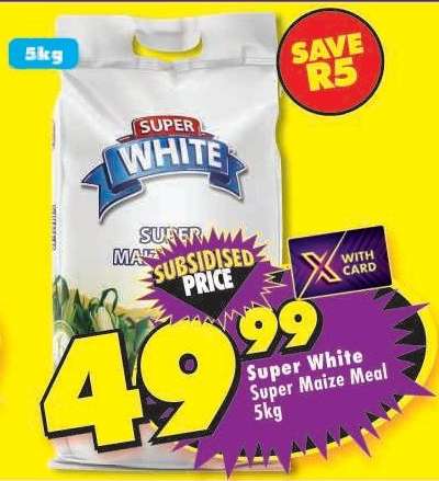 SUPER WHITE SUPER MAIZE MEAL 5kg