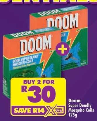 Doom Super Deadly Mosquito Coils 125g
