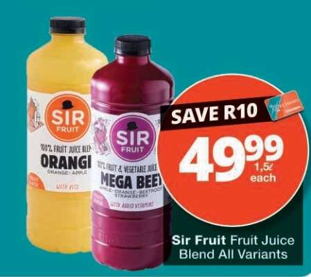Sir Fruit Fruit Juice Blend All Variants