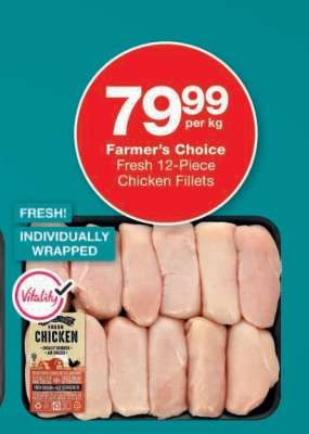 Farmer's Choice Fresh 12-Piece Chicken Fillets