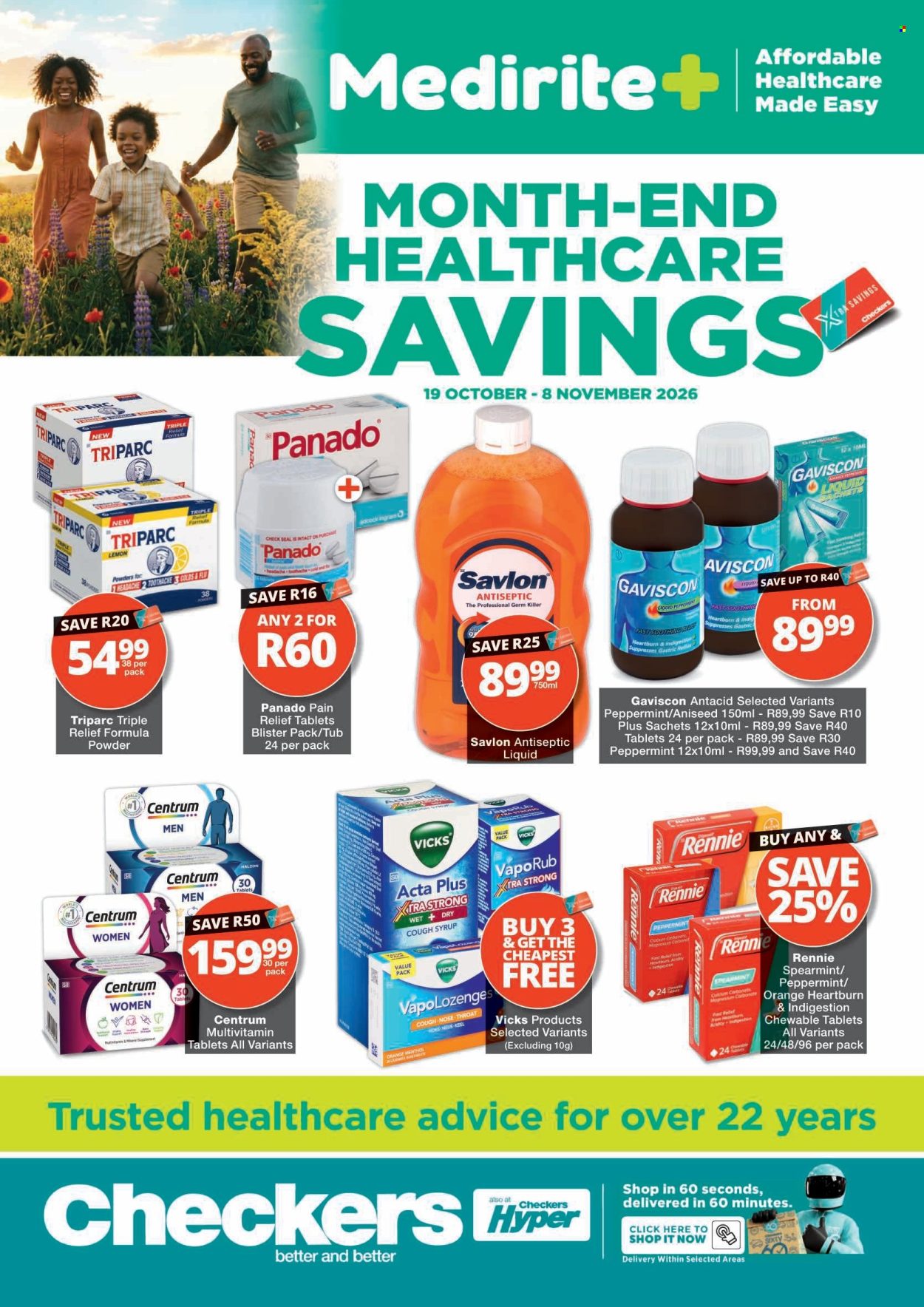 Checkers specials - 19/10/2026 - 08/11/2026. Page 1