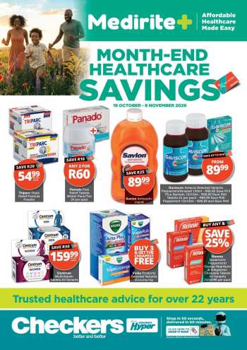 Checkers catalogue  - 19/10/2026 - 08/11/2026.