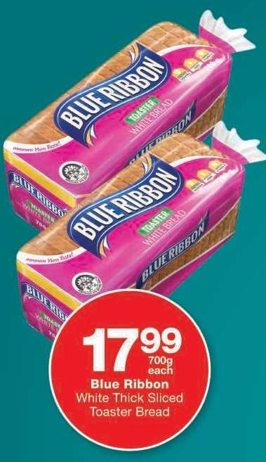 Blue Ribbon White Thick Sliced Toaster Bread