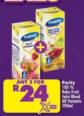 Purity 100% Baby Fruit Juice Blend
