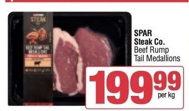 SPAR Steak Co. Beef Rump Tail Medallions