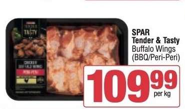 SPAR Tender & Tasty Buffalo Wings (BBQ/Peri-Peri)