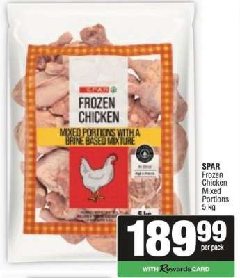 SPAR Frozen Chicken Mixed Portions 5 kg