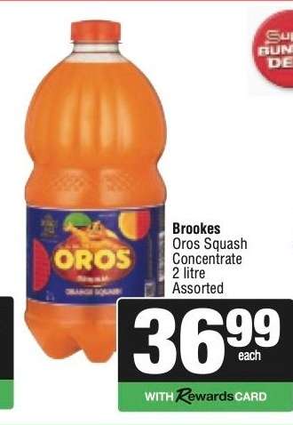 Brookes Oros Squash Concentrate