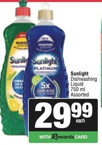 Sunlight Dishwashing Liquid