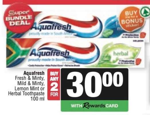 AQUAFRESH TOOTHPASTE