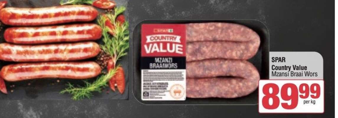 SPAR Country Value Mzansi Braai Wors