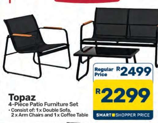 Topaz 4-Piece Patio Furniture Set