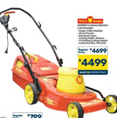 WOLF Garden 2600W Cyclone Electric Lawnmower