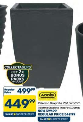 Palermo Graphite Pot 375mm