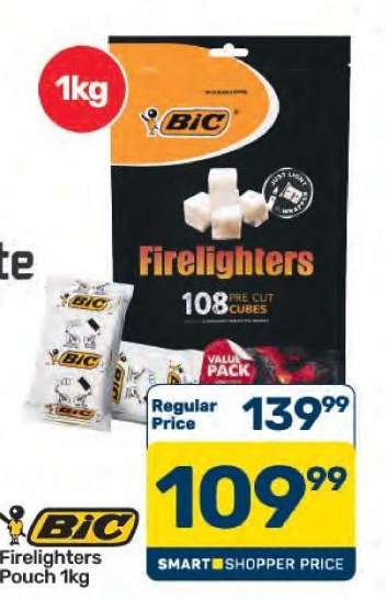 BIC Firelighters Pouch 1kg