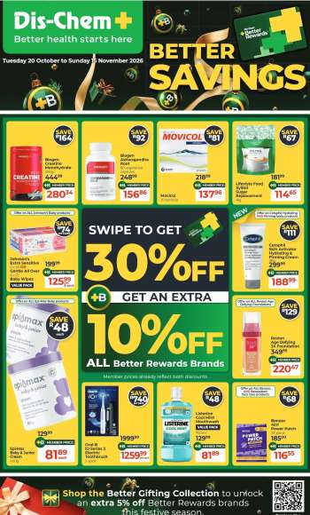 Dis-Chem catalogue  - 20/10/2026 - 15/11/2026.