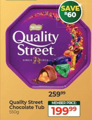 Quality Street Chocolate Tub