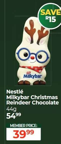 Nestlé Milkybar Christmas Reindeer Chocolate