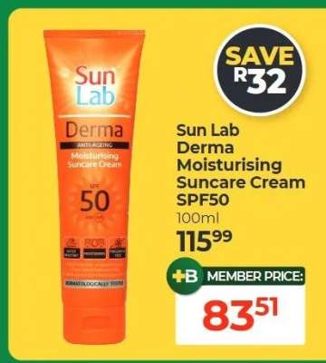 Sun Lab Derma Moisturising Suncare Cream SPF50