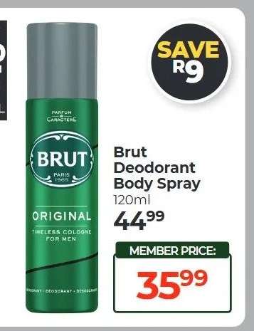 Brut Deodorant Body Spray