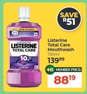 Listerine Total Care Mouthwash