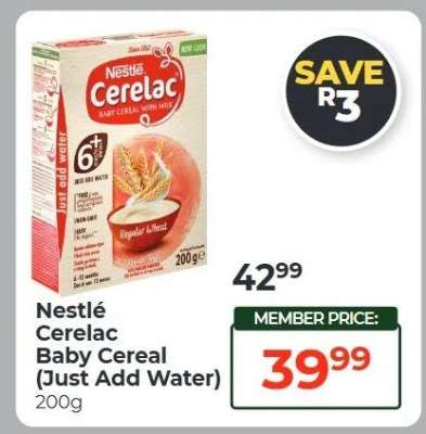 Nestlé Cerelac Baby Cereal Just Add Water