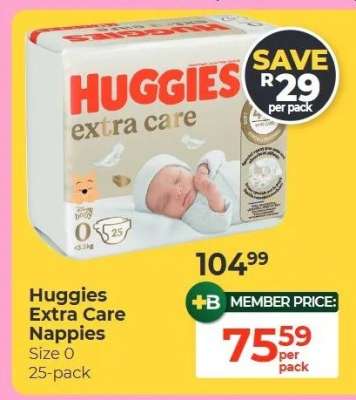 Huggies Extra Care Nappies