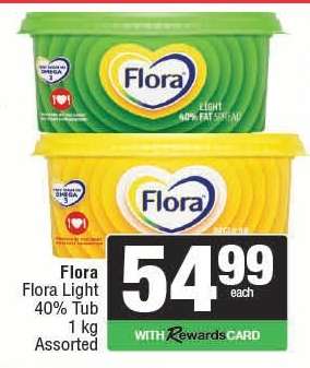 Flora Light 40% Tub