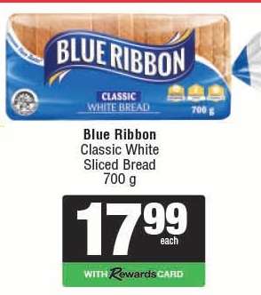 Blue Ribbon Classic White Sliced Bread