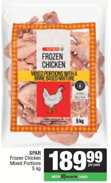 SPAR Frozen Chicken Mixed Portions 5 kg
