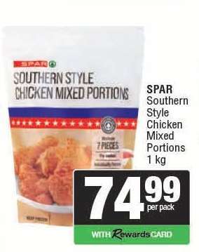 SPAR Southern Style Chicken Mixed Portions