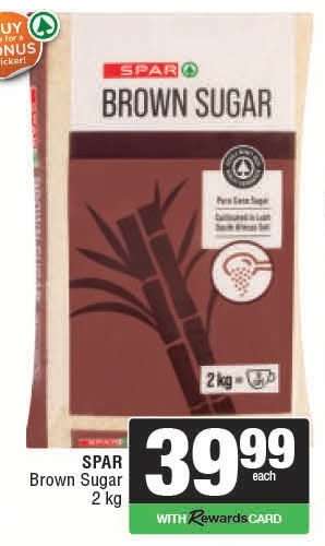 SPAR Brown Sugar 2 kg
