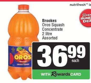 Brookes Oros Squash Concentrate