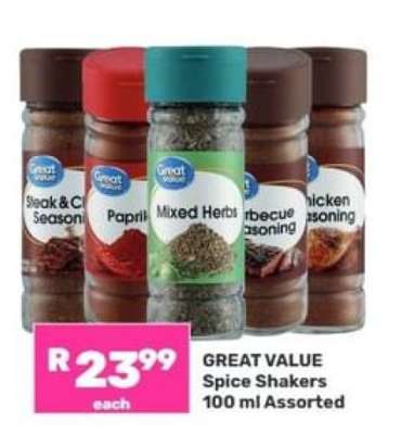GREAT VALUE Spice Shakers