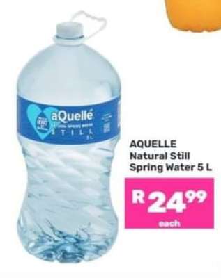 aQuellé Natural Still Spring Water 5 L