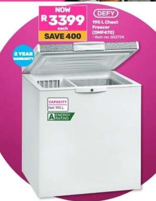 DEFY 195 L Chest Freezer (DMF470)