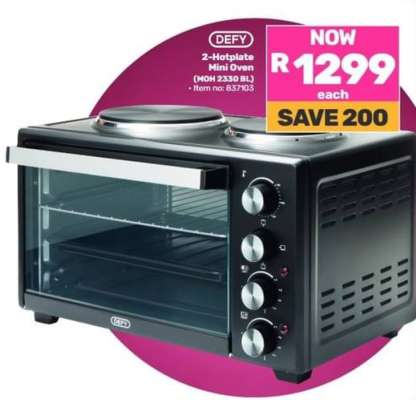 DEFY 2-Hotplate Mini Oven