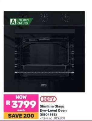 Defy Slimline Glass Eye-Level Oven DB0483E