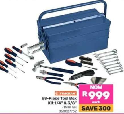 Fragram 68-Piece Tool Box Kit 1/4" & 3/8"