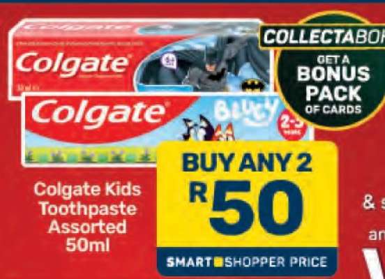 Colgate Kids Toothpaste Assorted 50ml