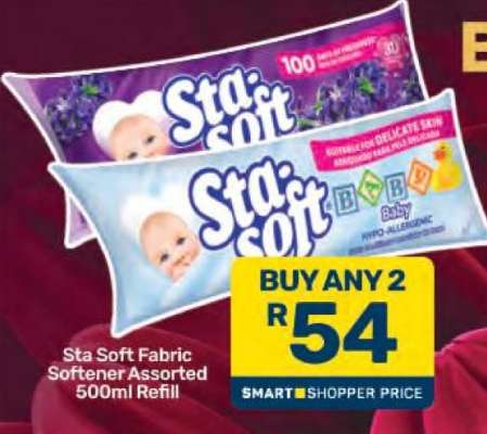 Sta-Soft Fabric Softener Assorted 500ml Refill