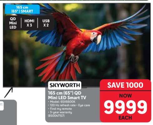 SKYWORTH 165 cm (65") QD Mini LED Smart TV