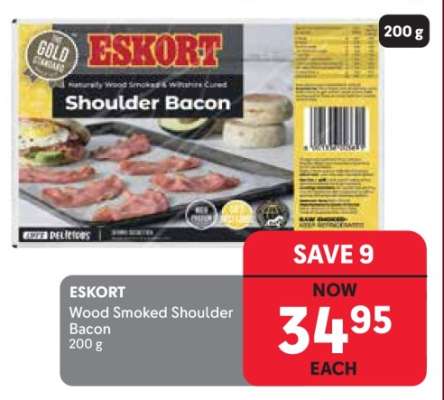 Eskort Wood Smoked Shoulder Bacon