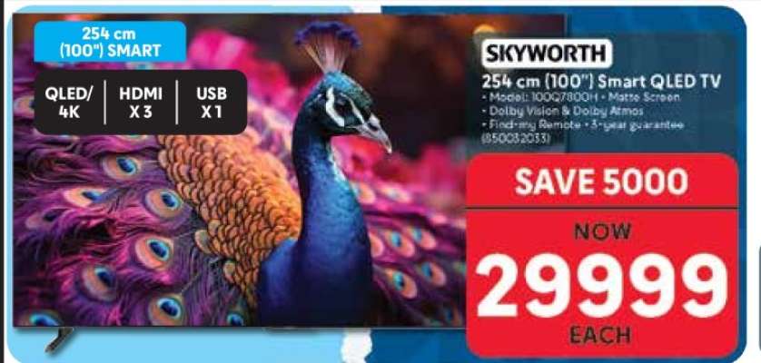 SKYWORTH 254 cm (100”) Smart QLED TV